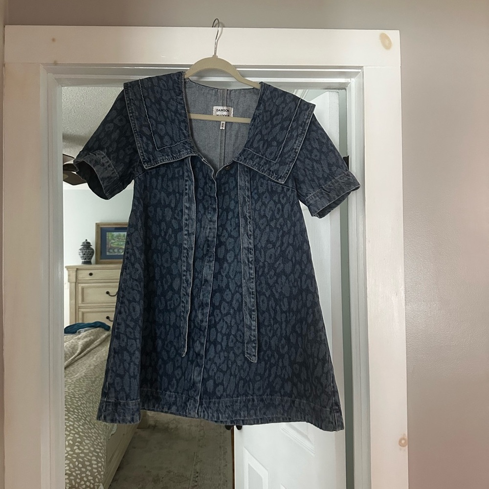 Chic Denim Blue Mini Dress
